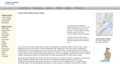 Desktop Screenshot of centrallakescollege.org